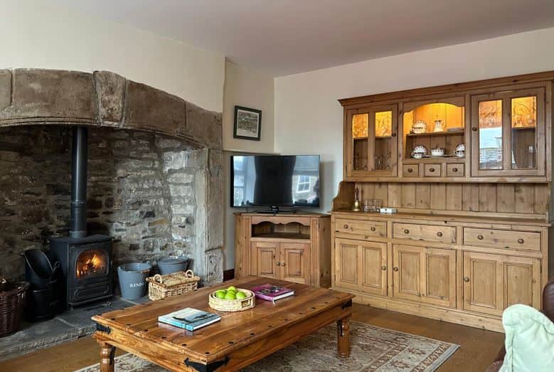 Living room dresser. Over 40 different board games and jigsaws inside for family and friends time.