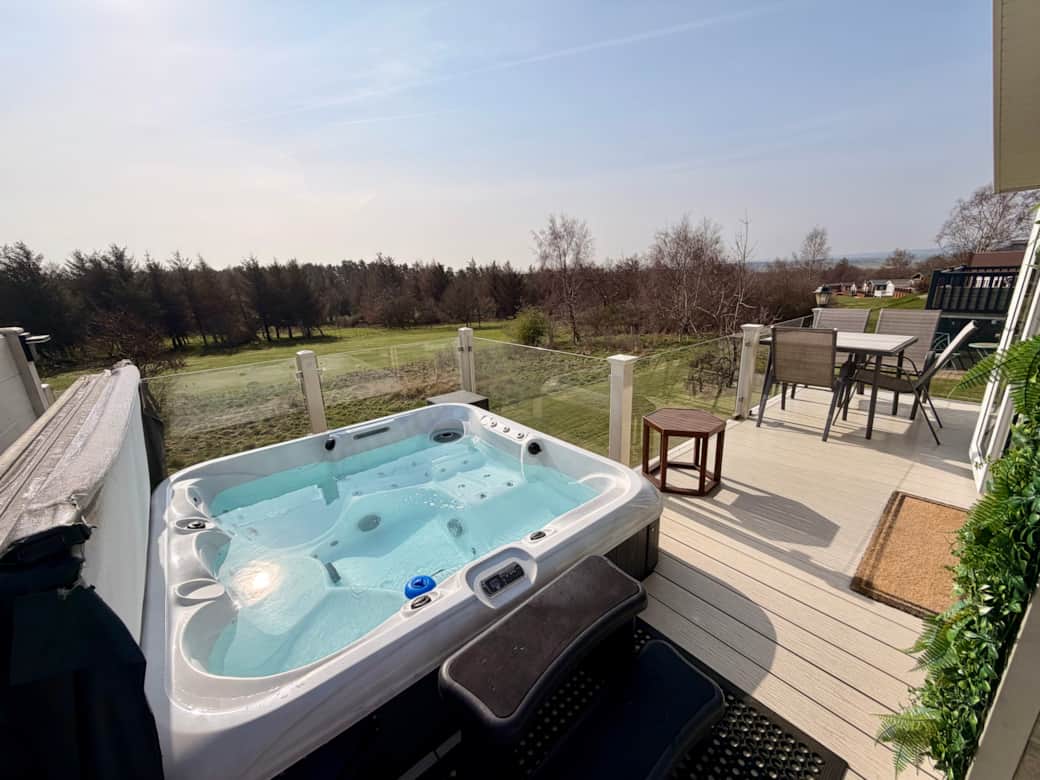 Outdoor Hot Tub and Sitting Area