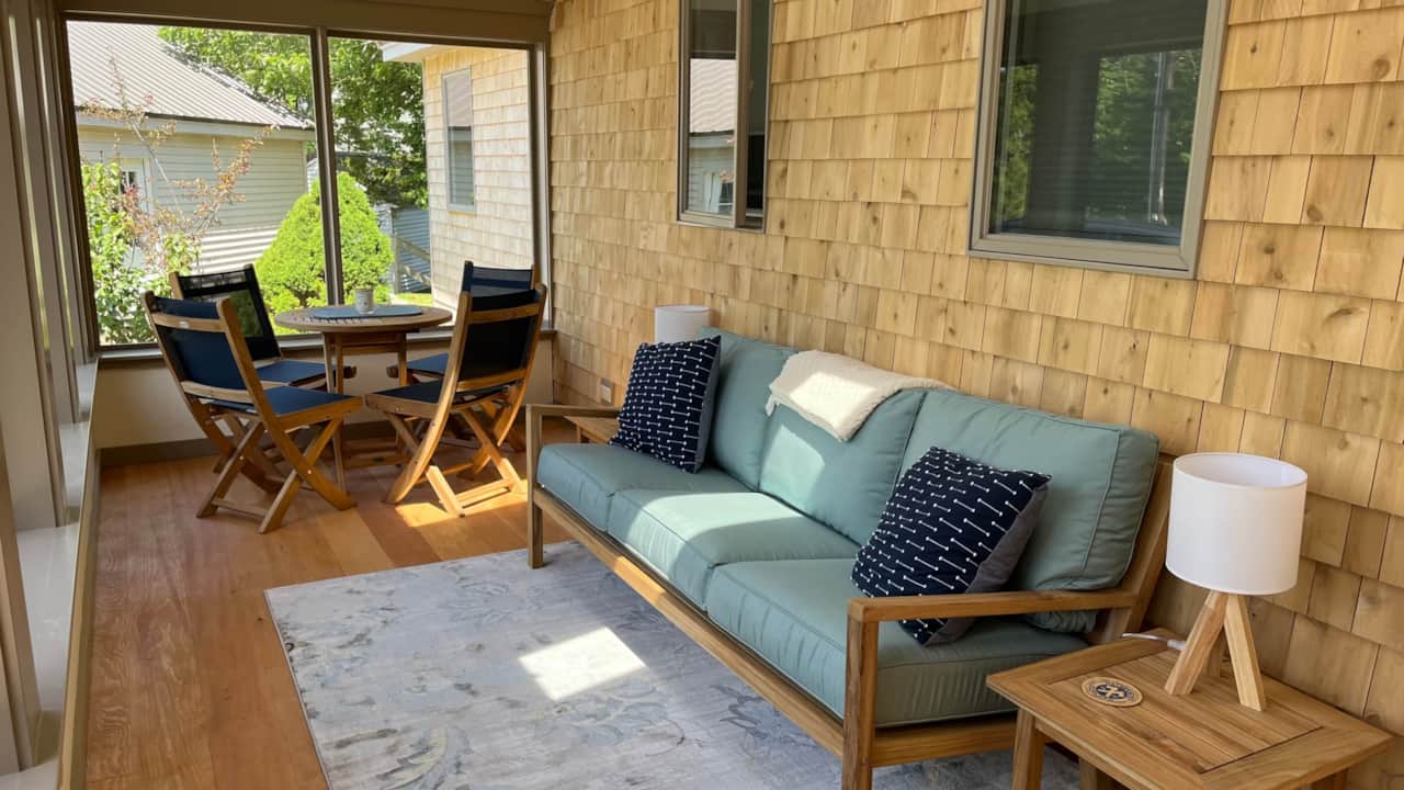 Enjoy leisure time and gentle breezes on the porch