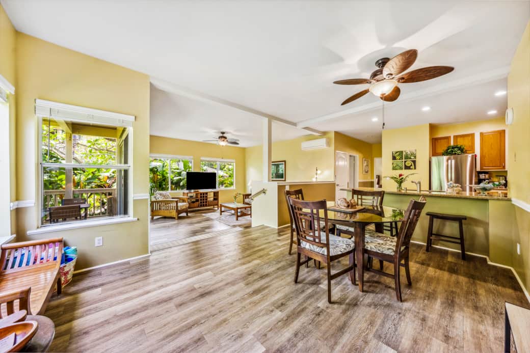 Bright, open layout with island vibes—ideal for island living, dining, and relaxing in one space!