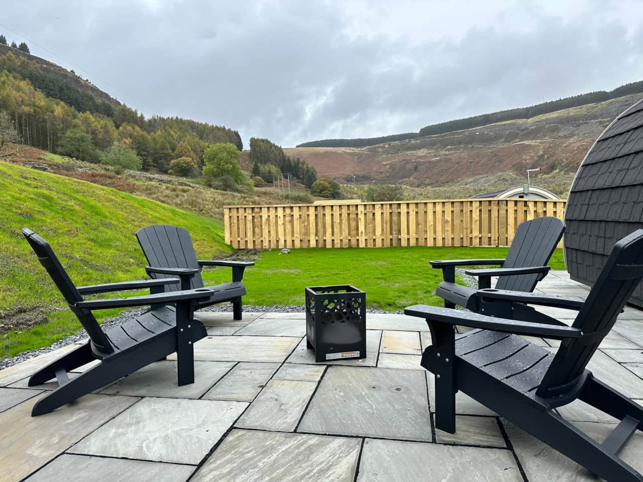 Large private garden in south wales