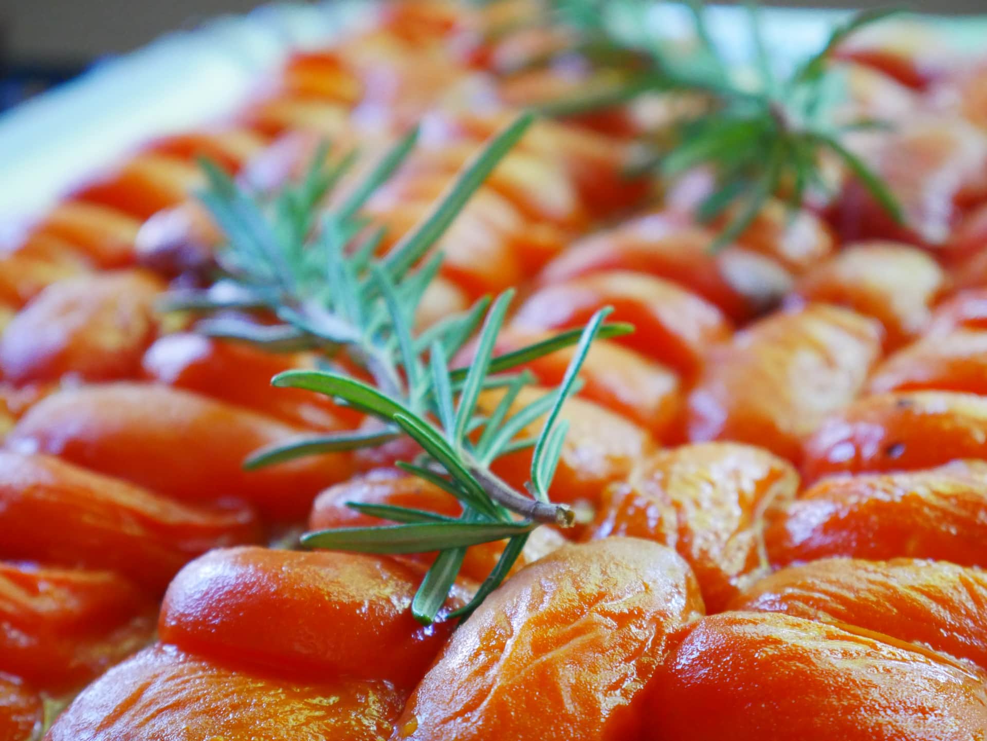 Abricots d'Ardèche rôtis pour une table d'hôtes Stay & Cook