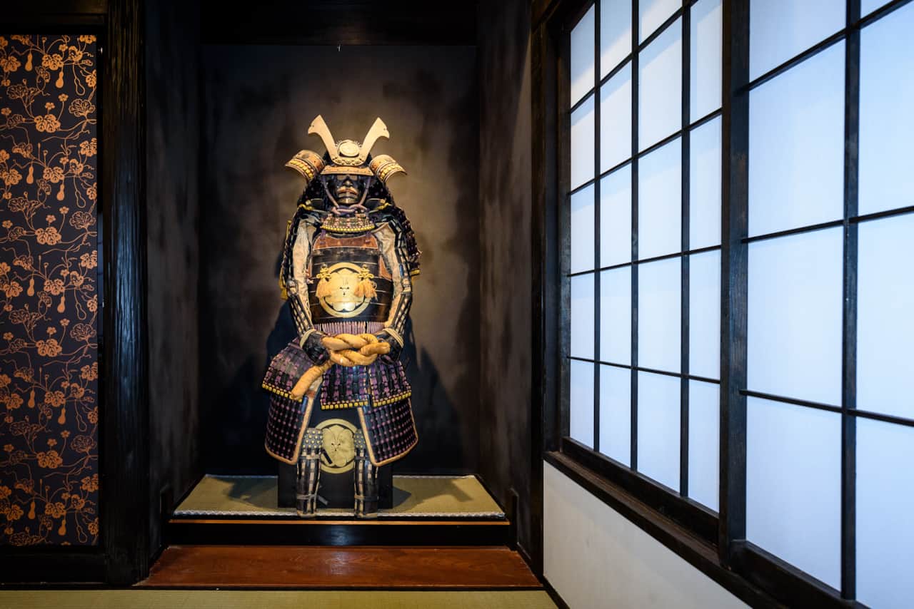 Samurai Jim, the house protector in his Tokonoma (Alcove).