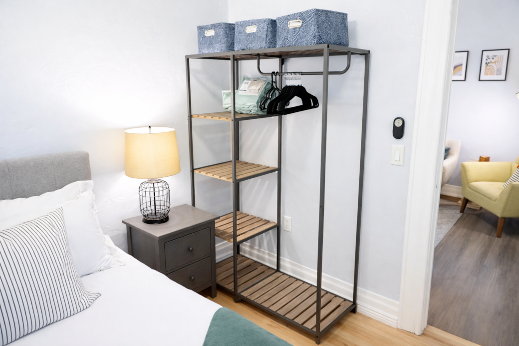 Plenty of bedroom storage to unpack and feel at home