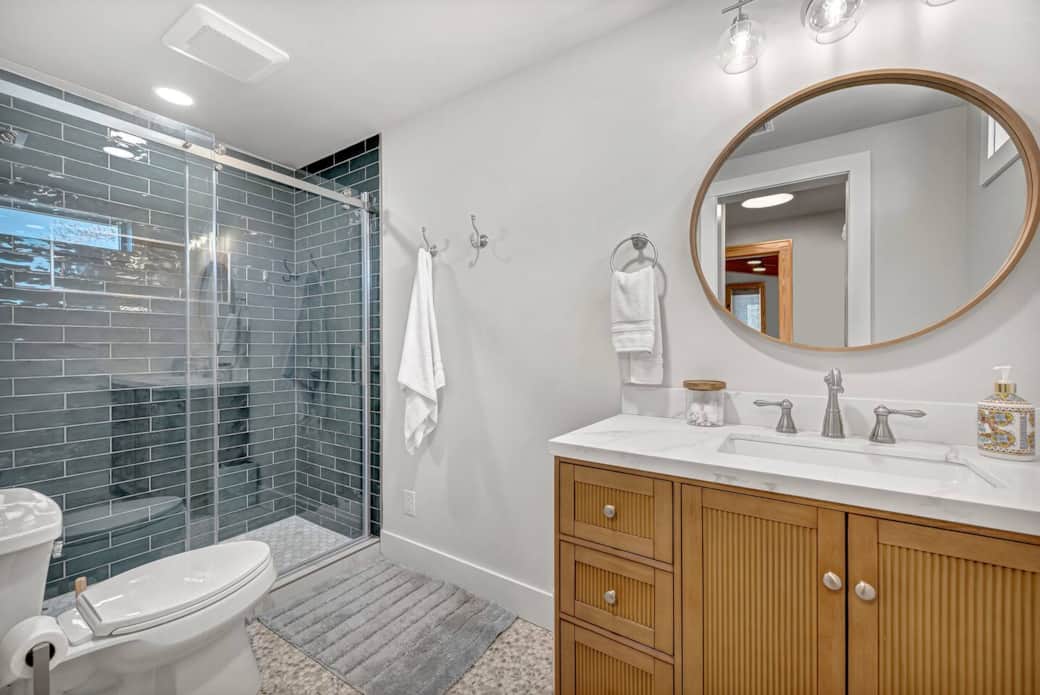 Private bathroom for king bedroom with walk in shower 