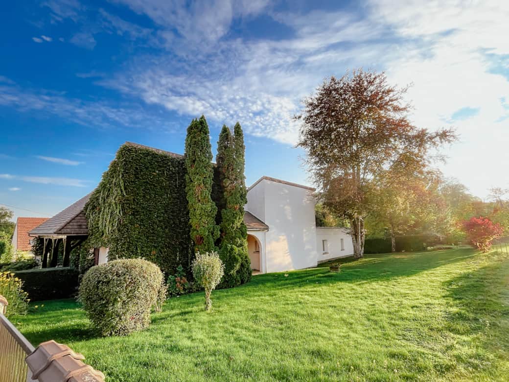 Back of the house and garden