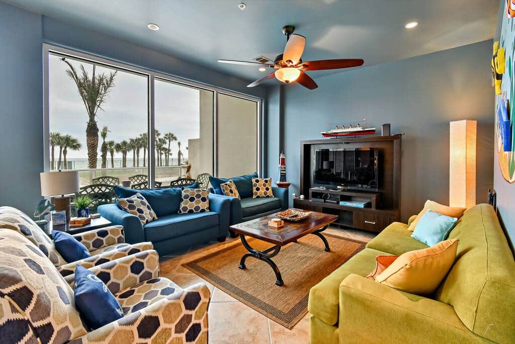 Living room for TV or game night