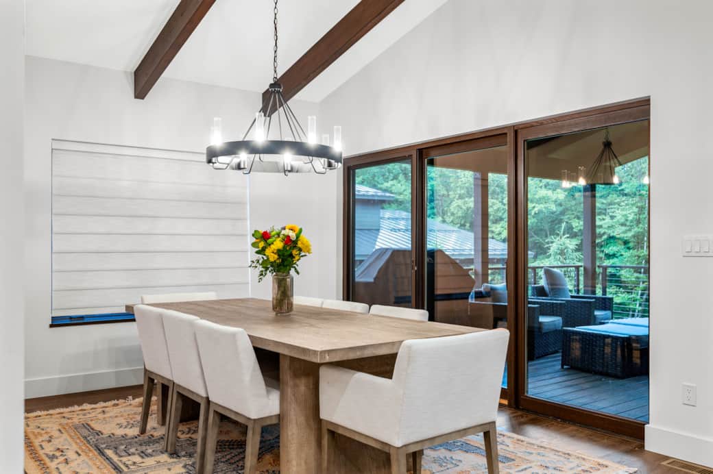 Enjoy your morning coffee or group dinners against a beautiful scenic backdrop.