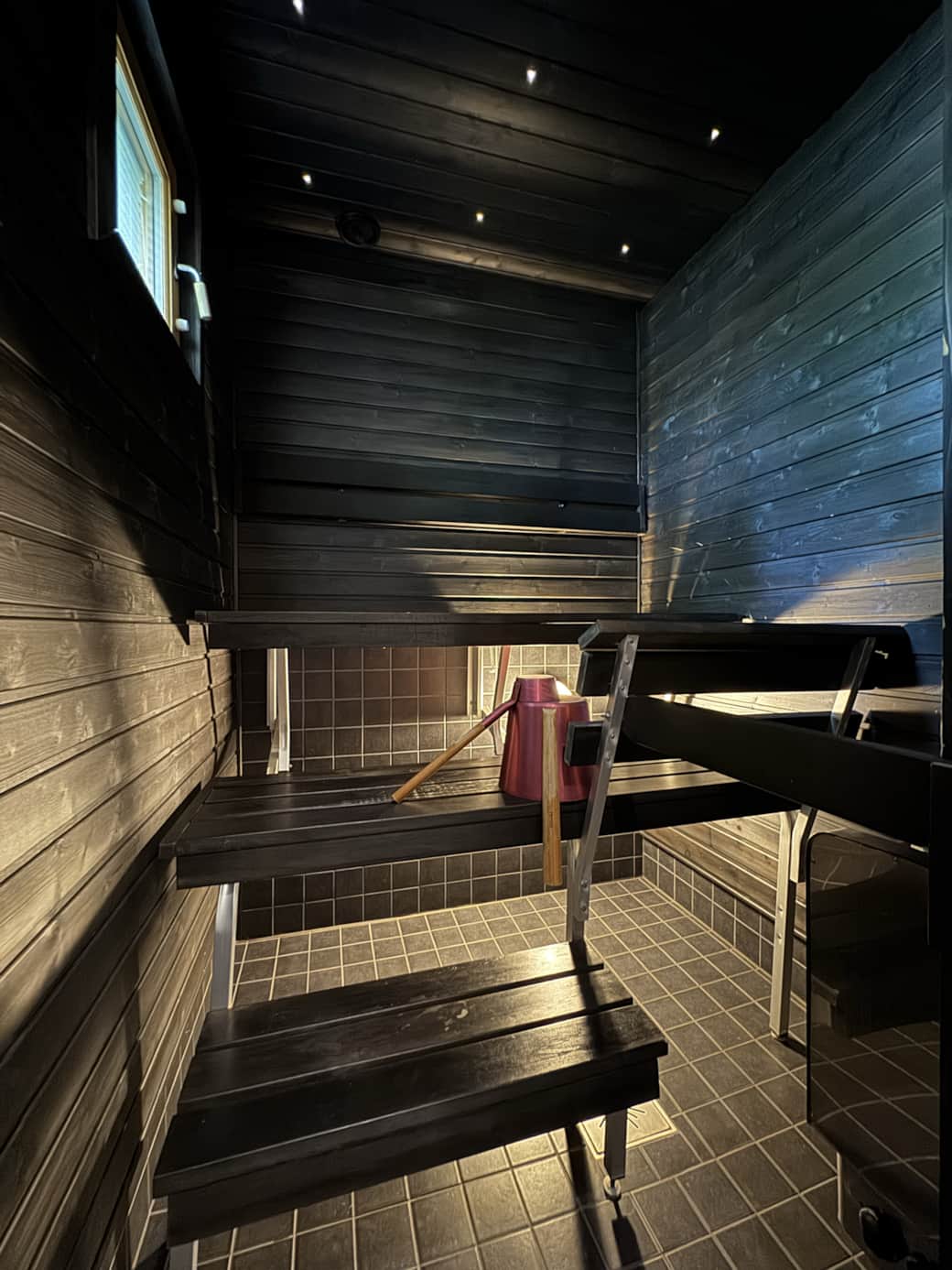 Traditional sauna. Traditional sauna.
