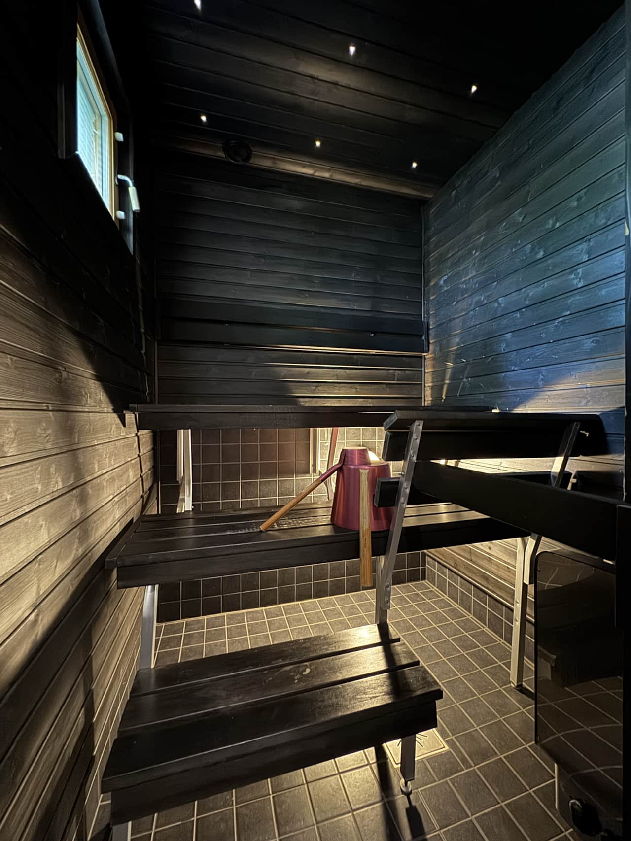Traditional sauna.