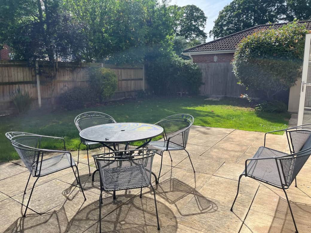 Garden patio area