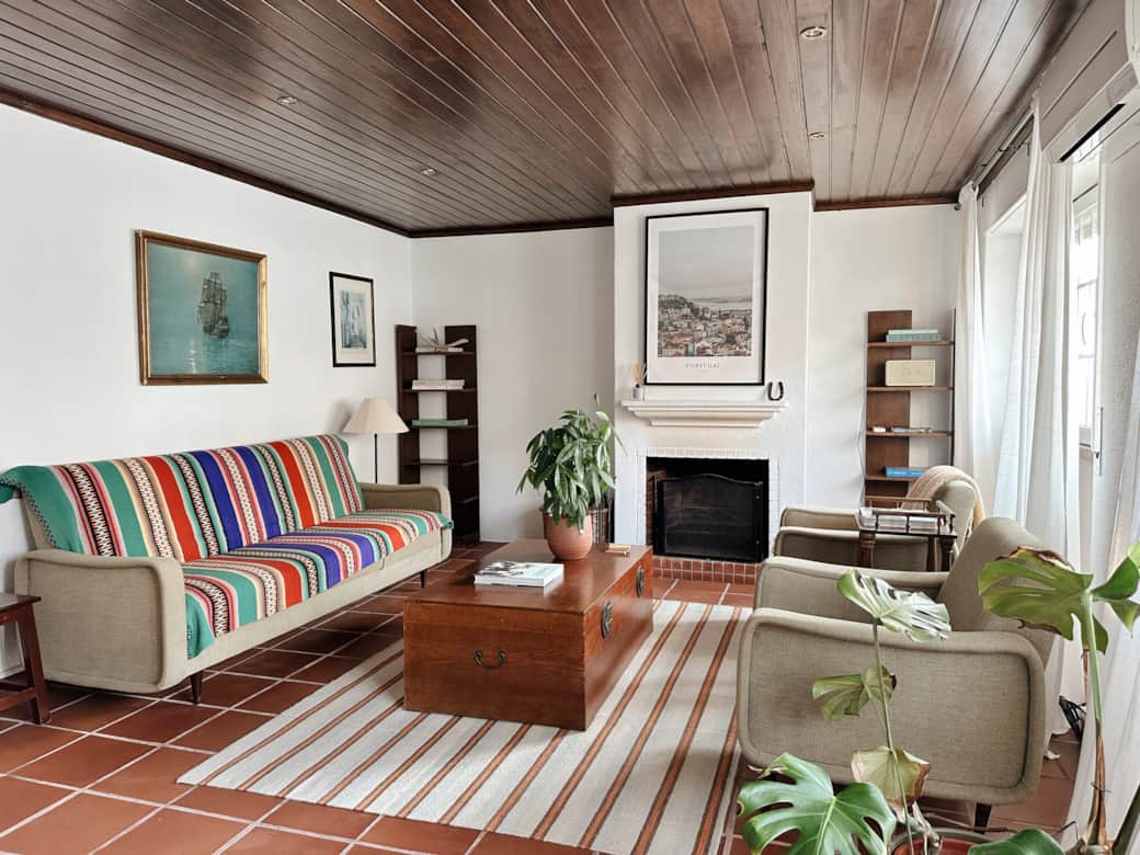 Casa Corazon Living ROom at Blanco Bungalow Ericiera