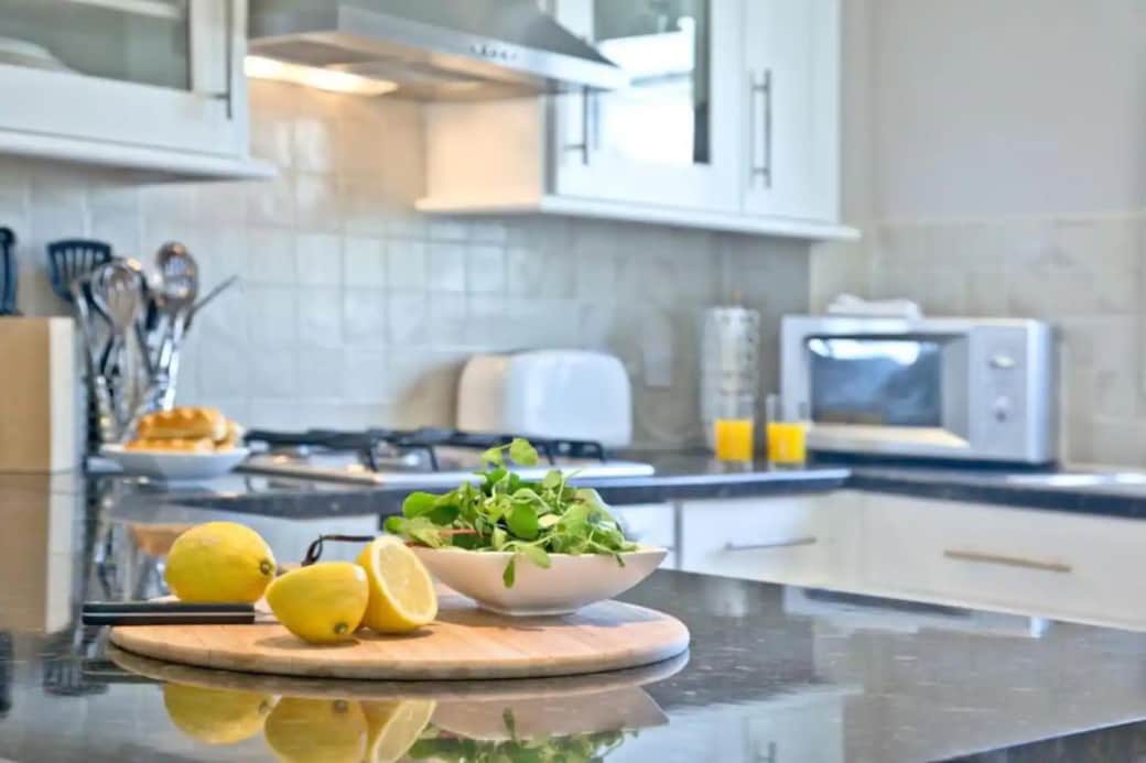 Enjoy breakfast whilst watching the waves crash against the headland