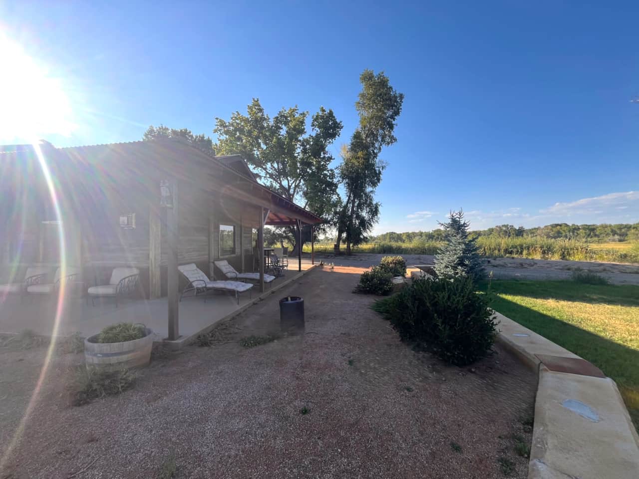 The grounds at Hidden River Retreat, which also backs up to a conservation easement to the north