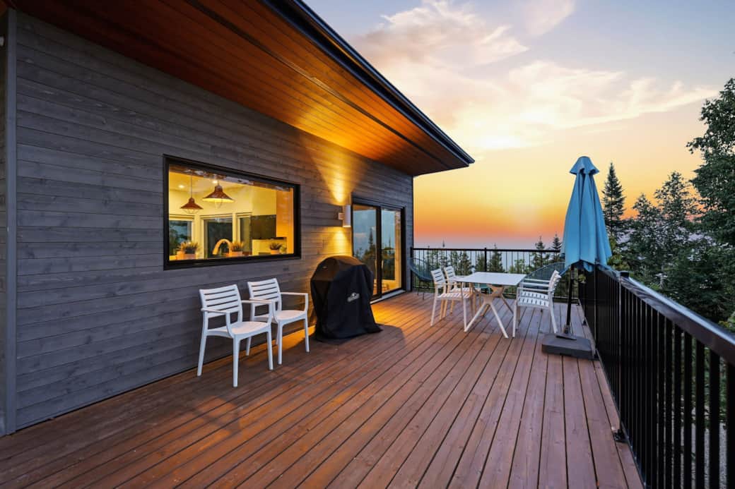 Terrace, sunrise