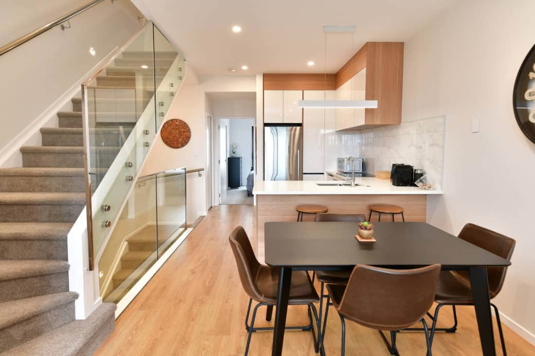 Dining and kitchen Dining and kitchen