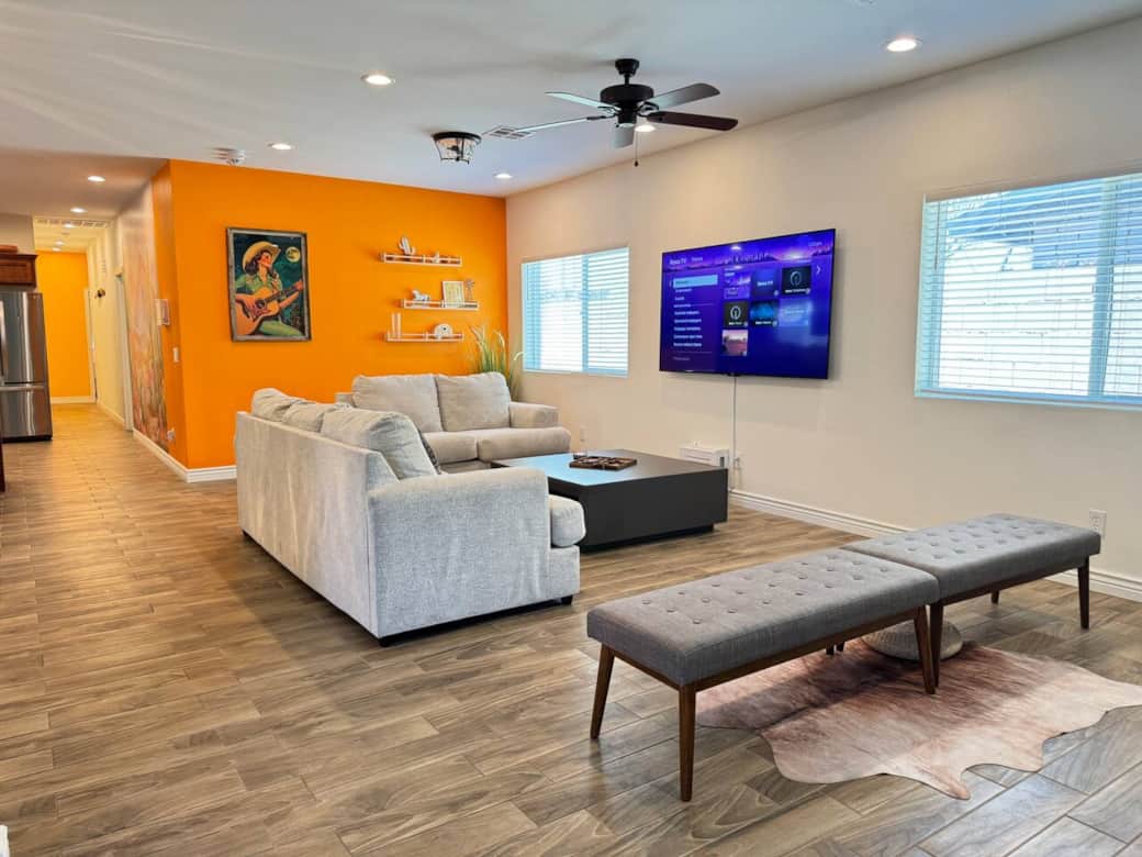 CACTUS CHARM & COWBOY CALM  
Where the desert breeze meets down-home ease. This space wraps you in comfort, with sunlit corners, wide-open flow, and just enough grit to feel grounded.