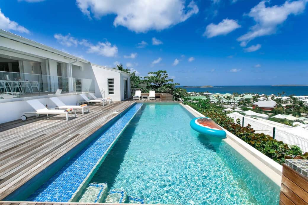 Swimming pool and deck chairs Mango