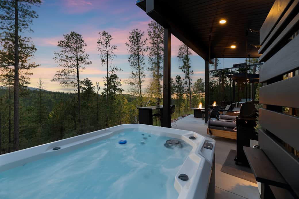 Stargaze from the hot tub