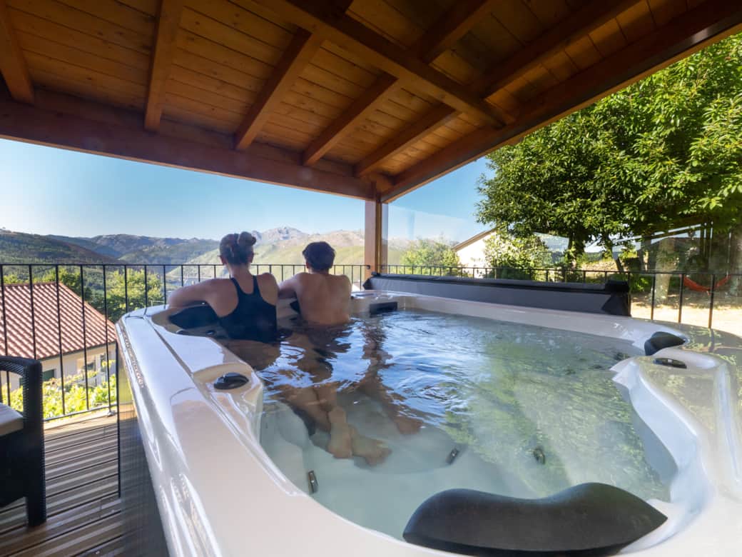 Your private jacuzzi with panoramic views over the Peneda-Gerês National Park.