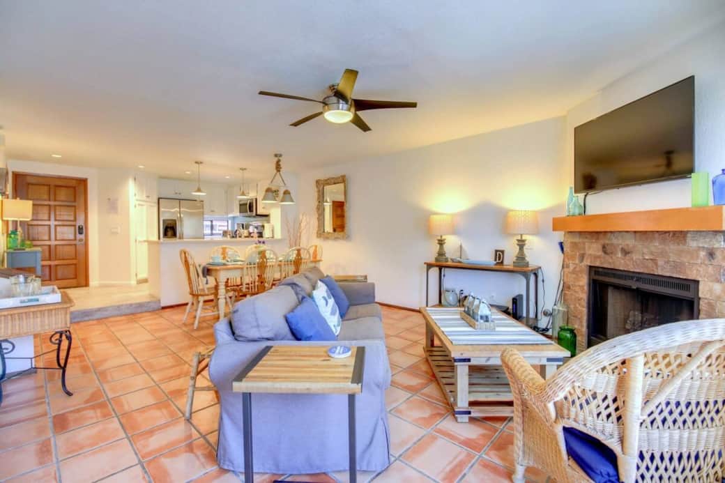 Open Living Area - Fireplace