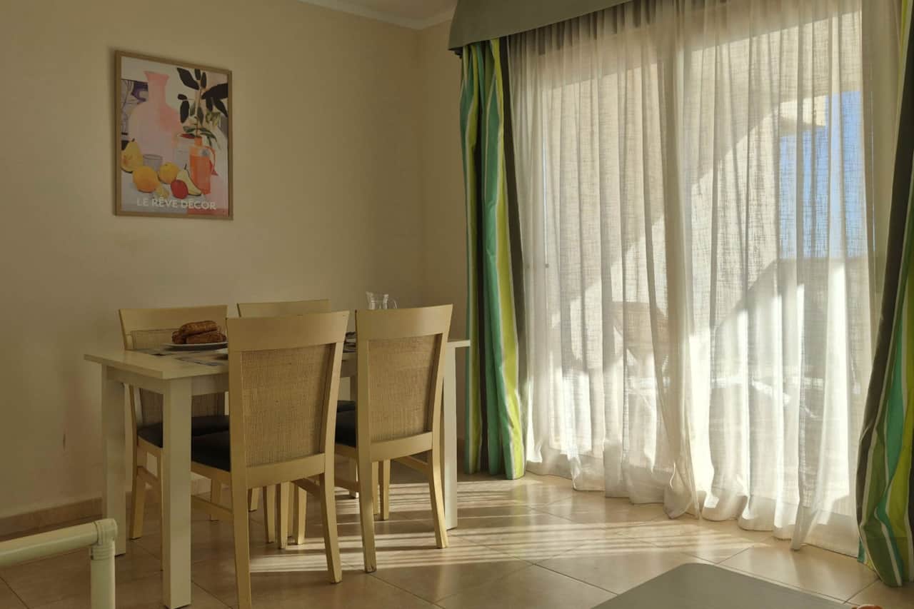 A pleasant living room for a comfortable stay