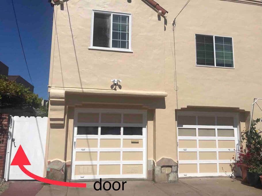 Entrance from Side Gate Door