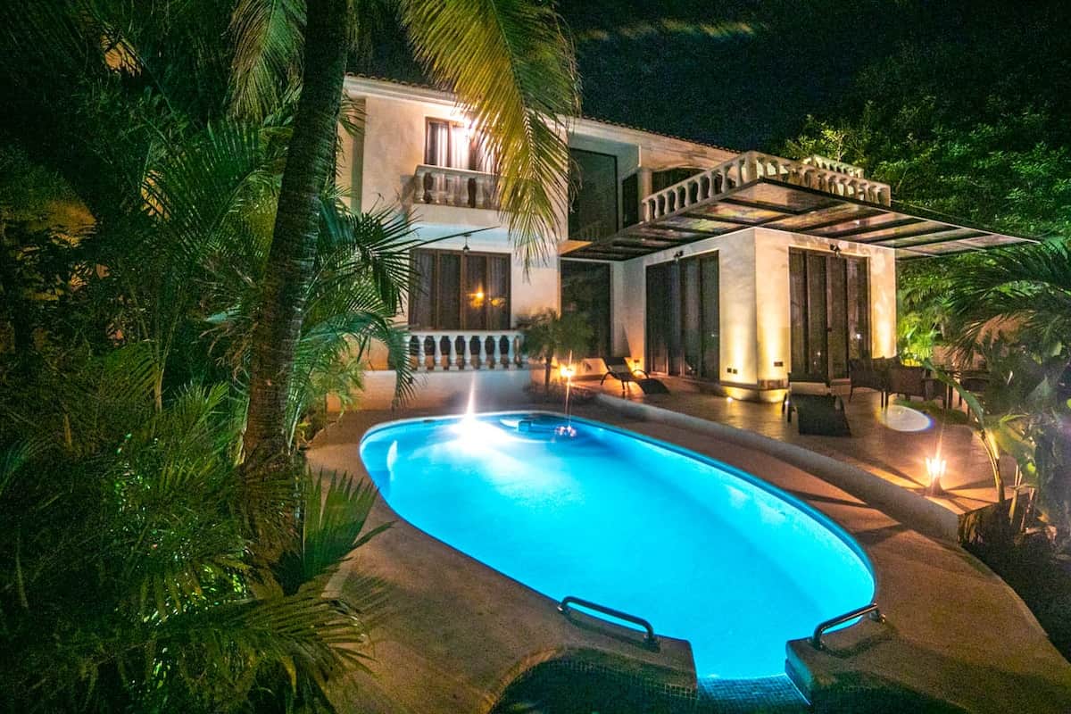 PRIVATE POOL AT NIGHT