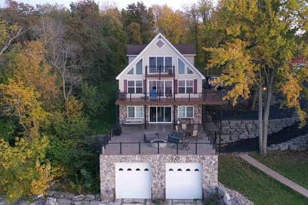 Front with river view 