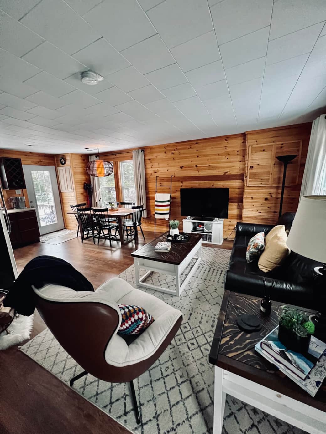 Living room, looking from front porch