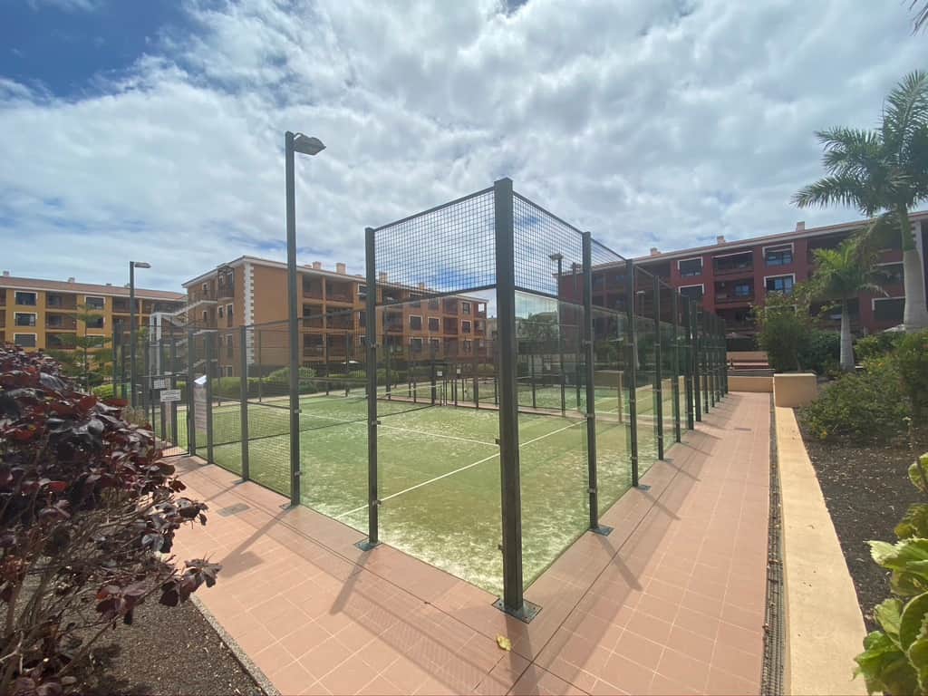 Vista canchas de pádel