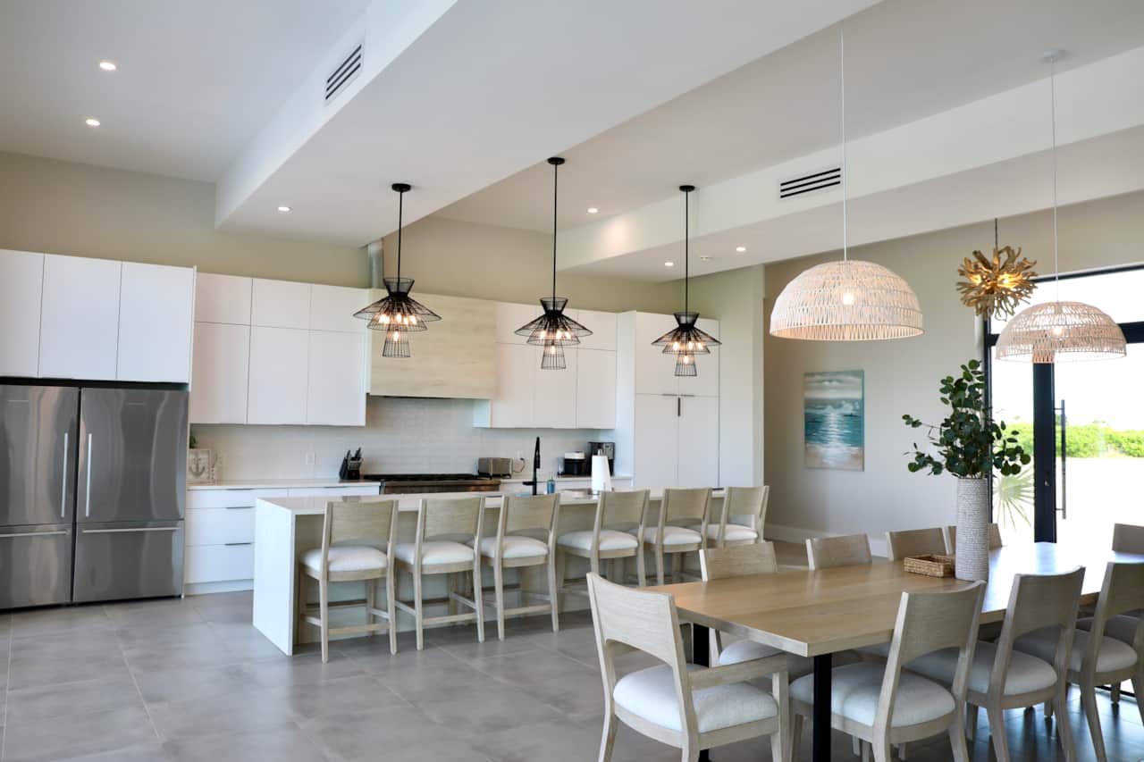 Open Concept Kitchen & Dining Area