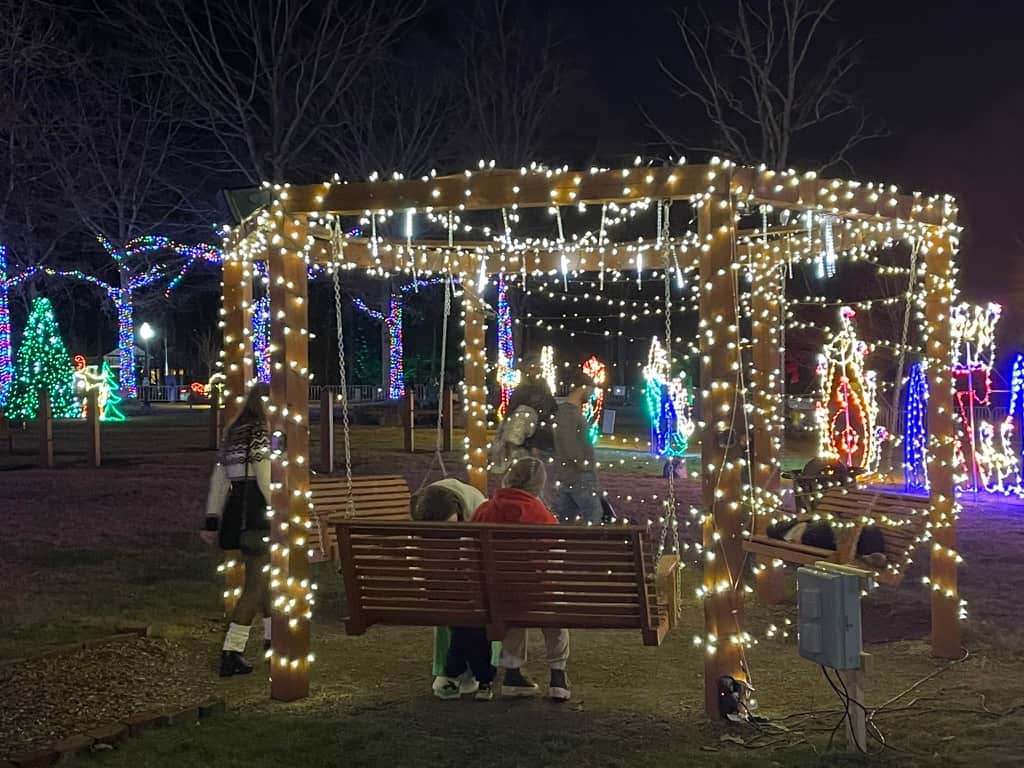 Swings with lights
