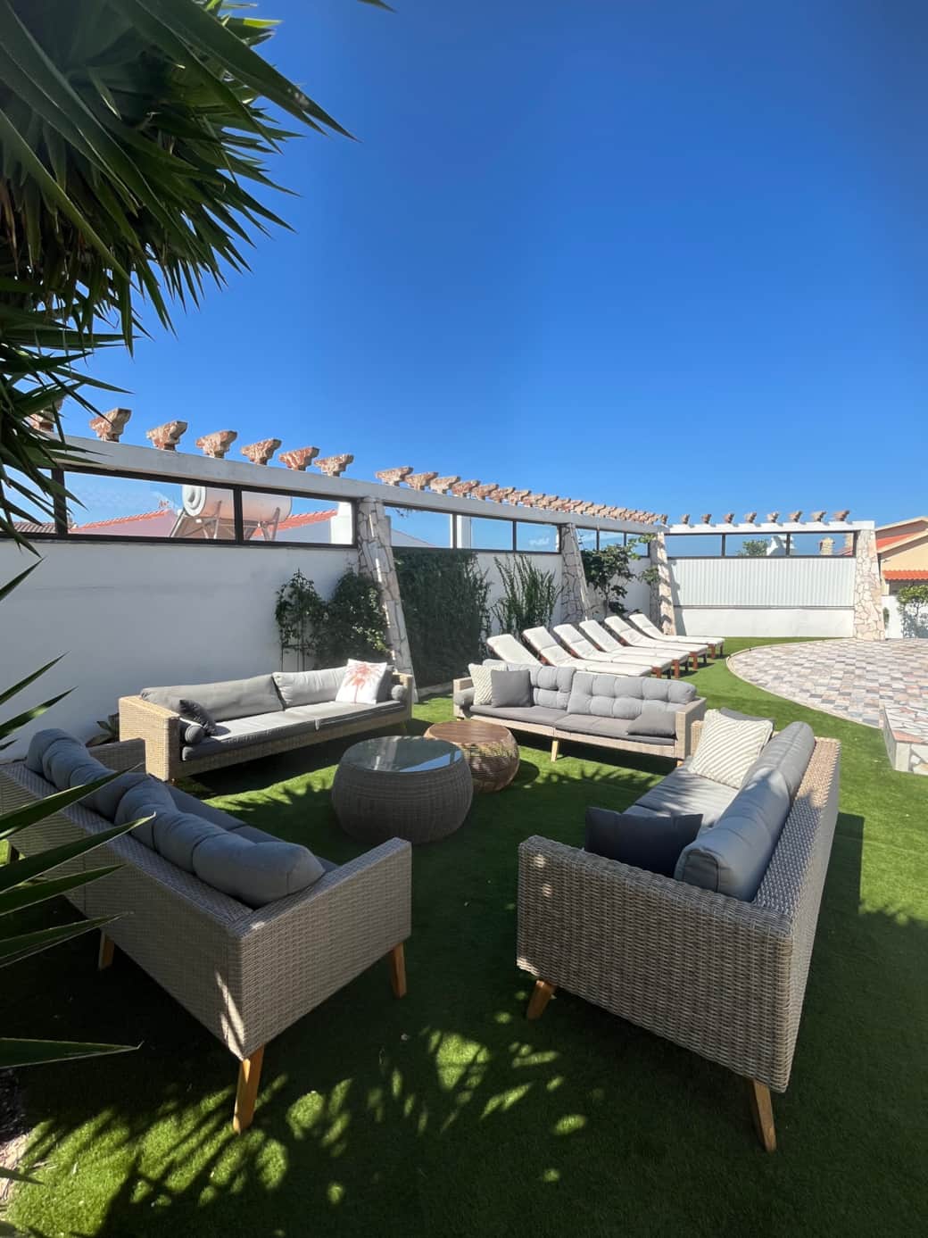 Outside sofas