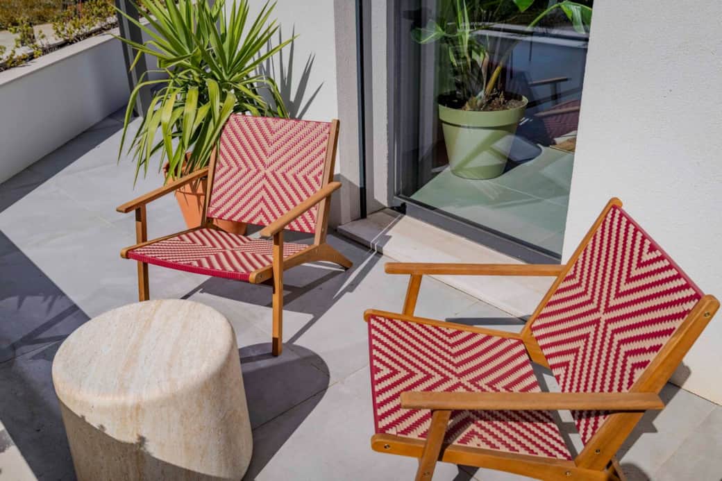 The Barefoot Villa morning sun lounge