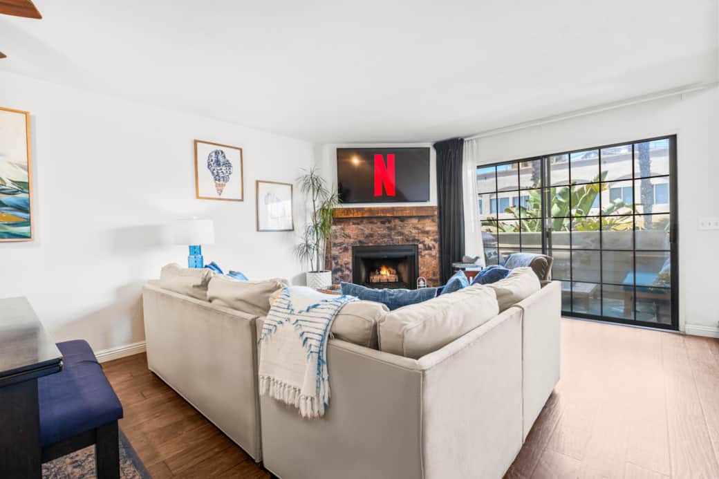 Open Living Area - Next To Balcony - Natural Light
