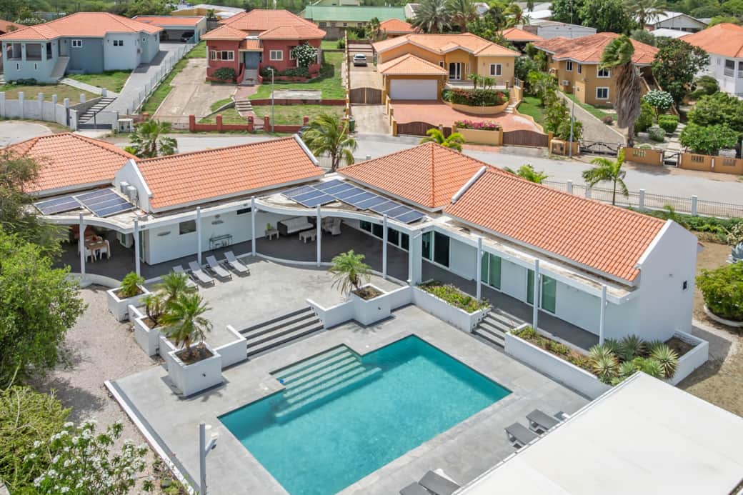 The left part is the apartment