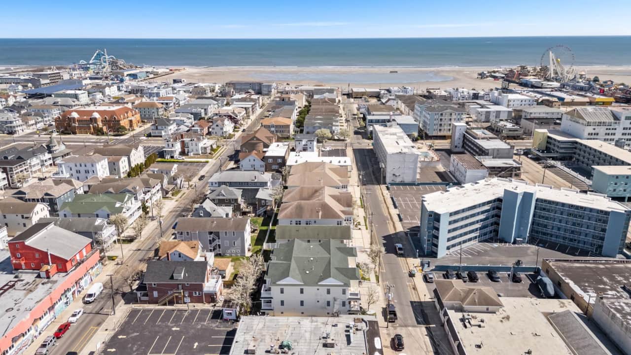 This is where you’ll be—just two short blocks from the boardwalk and beach!
