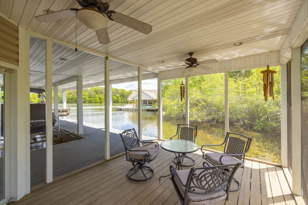 A Boathouse with Screened-in Porch