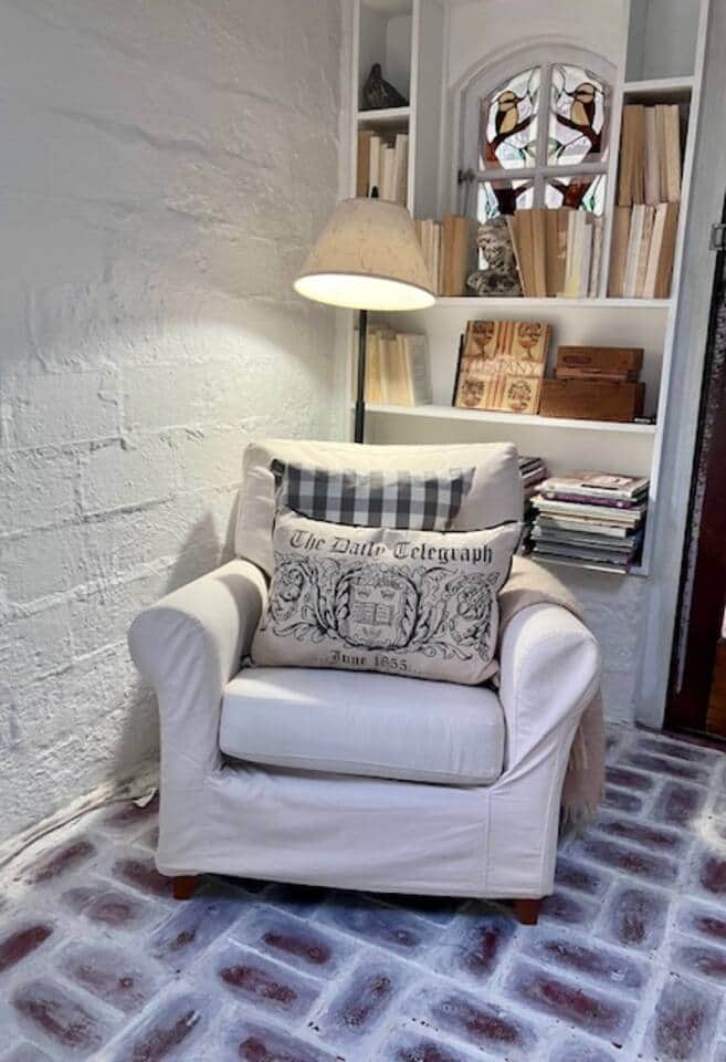 This inviting armchair is tucked away in a corner, which makes it the perfect spot for a little light reading from the generous selection of books and magazines available
Alternatively, leave the world and your cares behind and enjoy a long snooze ! This inviting armchair is tucked away in a corner, which makes it the perfect spot for a little light reading from the generous selection of books and magazines available
Alternatively, leave the world and your cares behind and enjoy a long snooze !