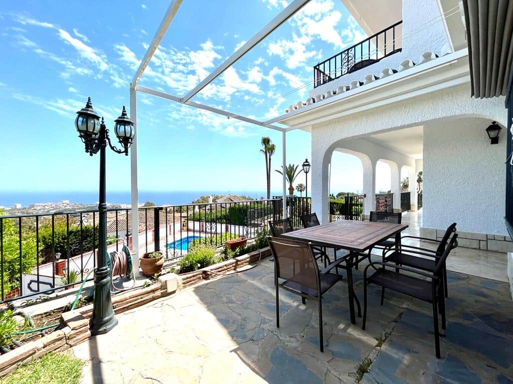 South-facing terrace