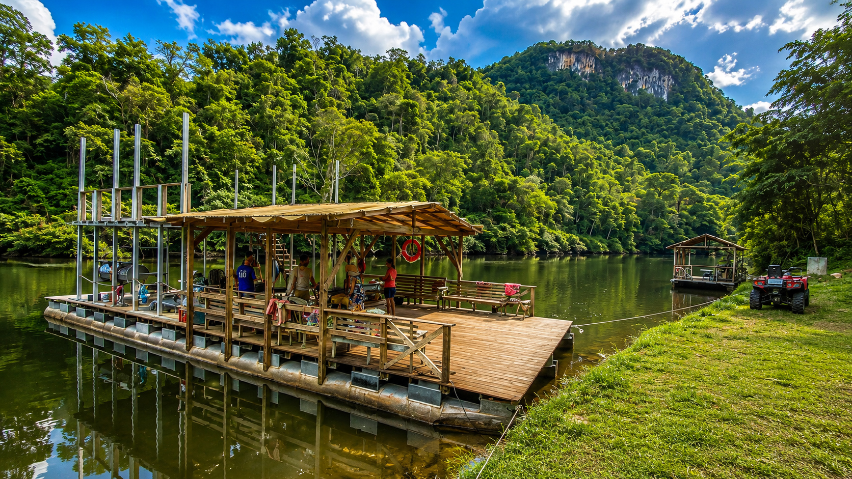 Jungle Pontoon Waterfall Adventure Tour