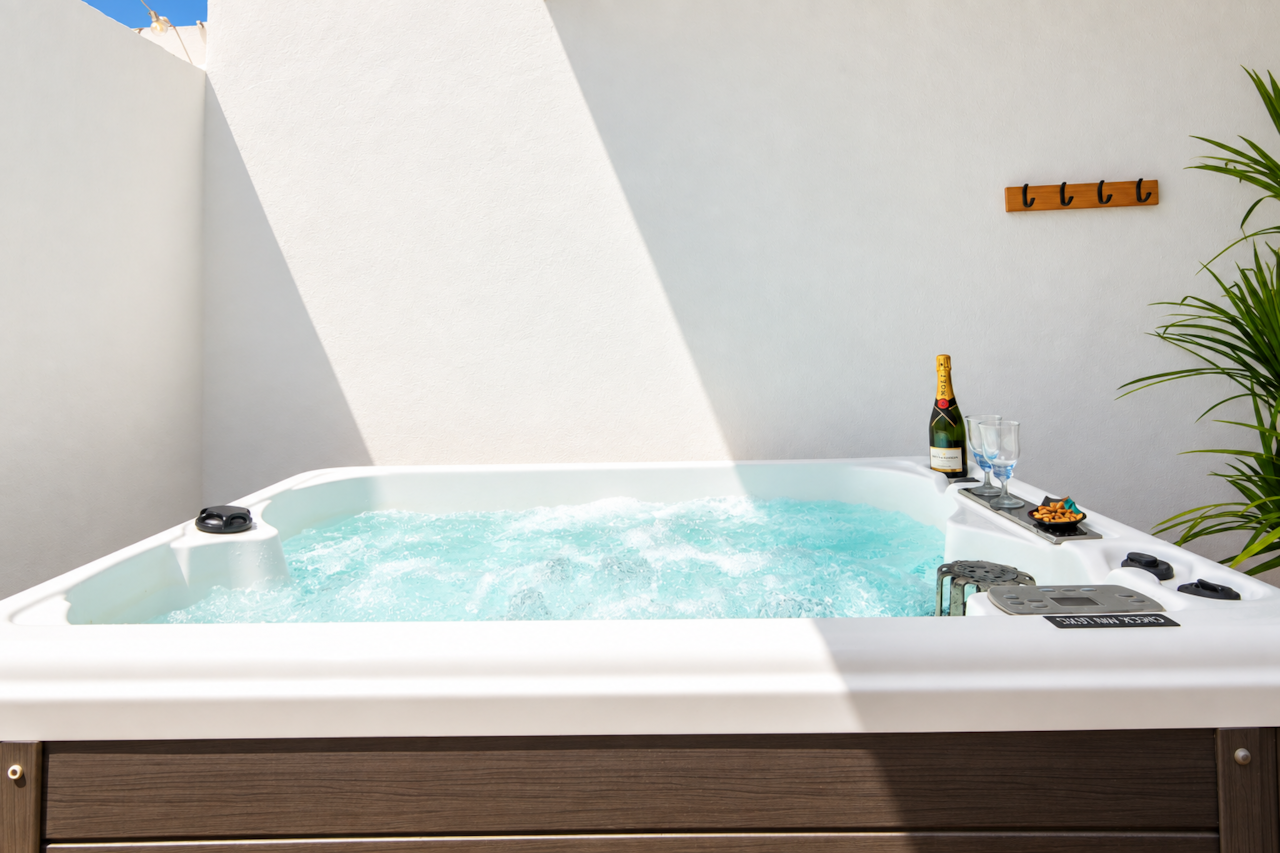 Private jacuzzi at Villa Dyala Puerto del Carmen, holiday villa in Lanzarote