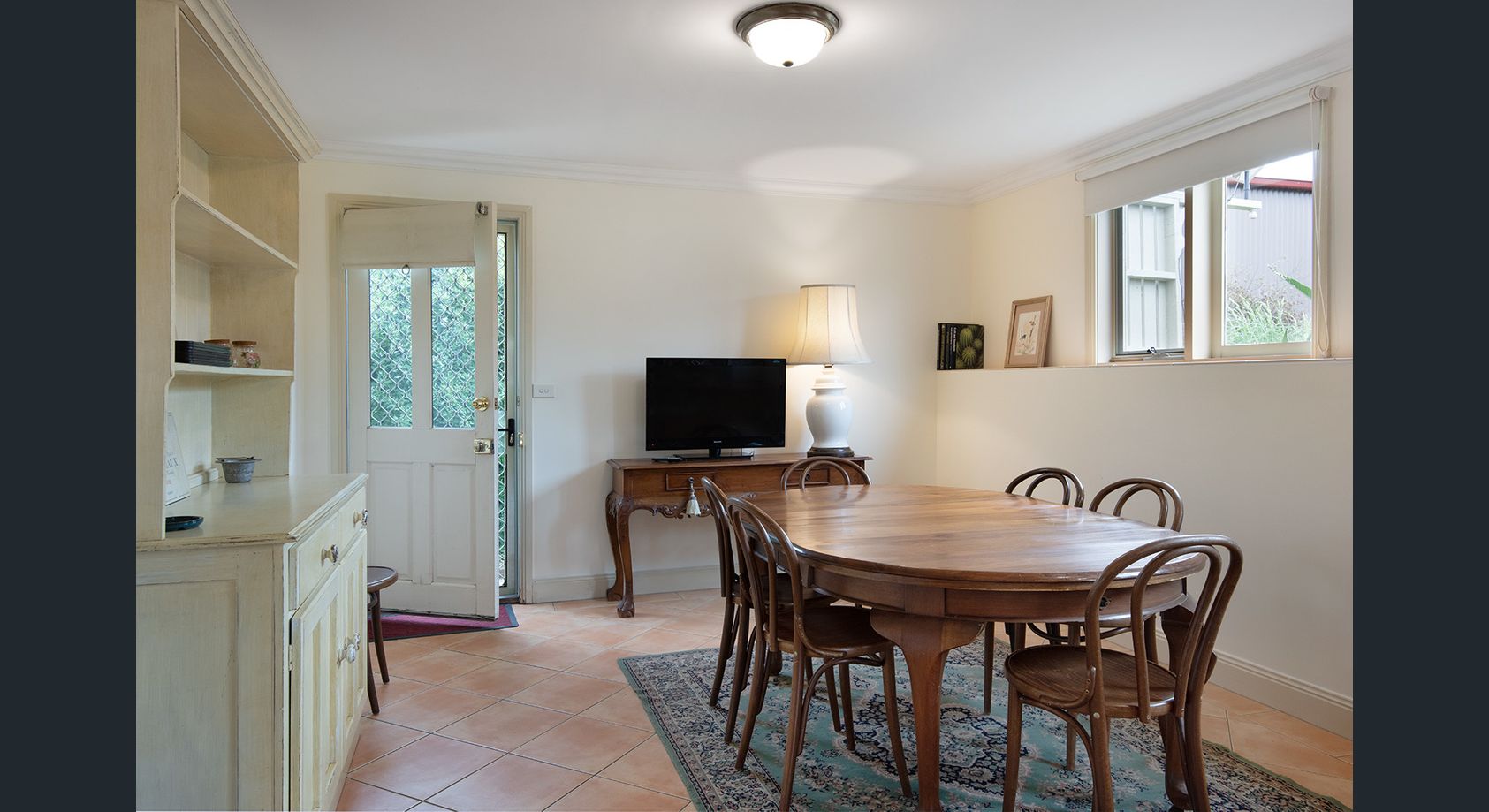 Light filled dining area