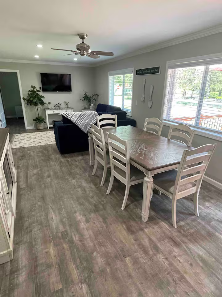 Family-friendly open layout design