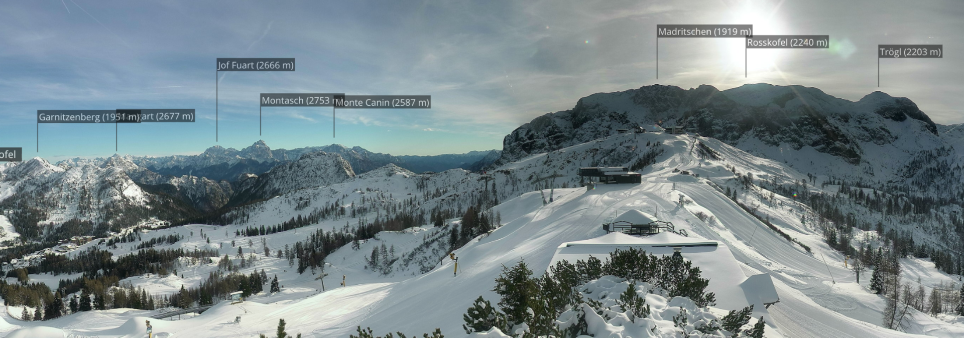 Live webcam – Tressdorfer Höhe (Nassfeld)