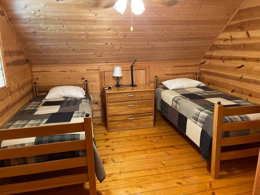 Two twin beds