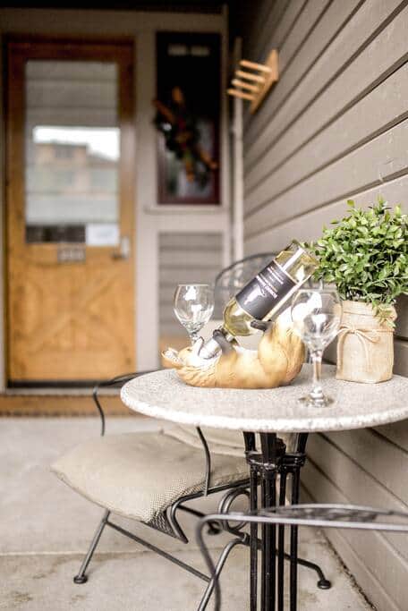 Enjoy a bottle of wine on us! Thank you for being our guests! 