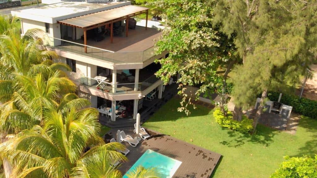 Aerial view of apartment