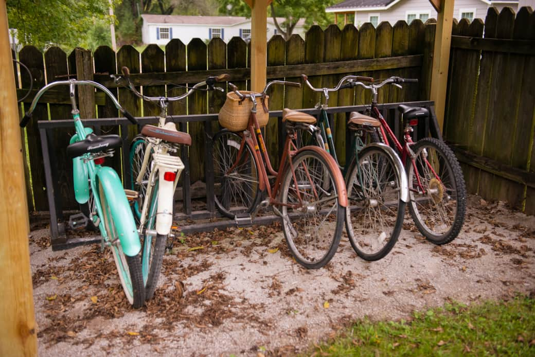 Bikes available to ride around Rocheport and on the MKT Trail